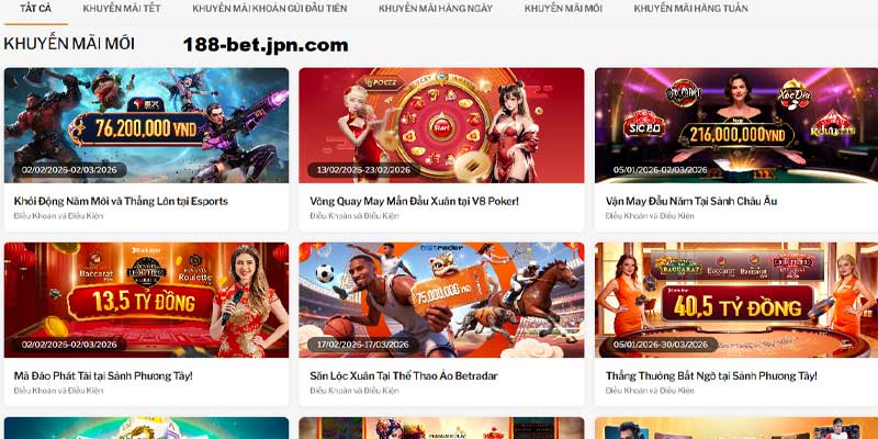 188BET Interrai 🎖️ link vào 188BET mới nhất 2026 - Link 188 BET 10 Thưởng khuyến mãi lớn tại 188bet